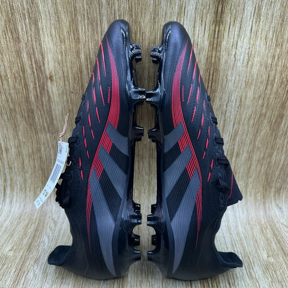 adidas Predator League FG Men's Size 13‎ Black Red Soccer Cleats ID1328 NEW